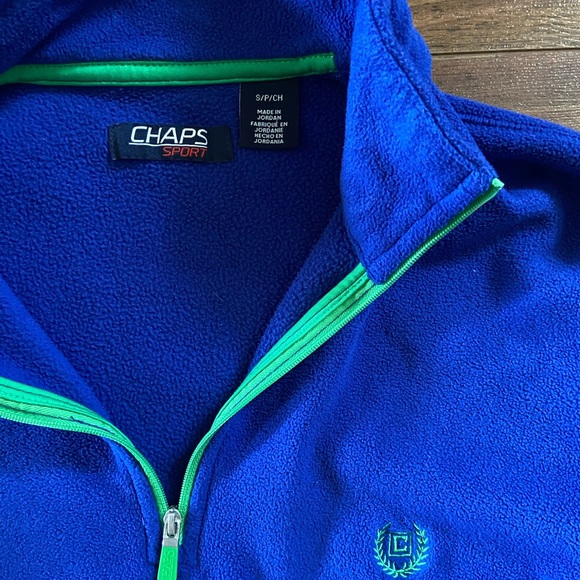 Chaps sport Y2K fleece quarter zip pullover - Picture 2 of 2